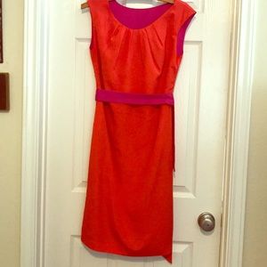 Reservable orange & pink sleeveless dress!